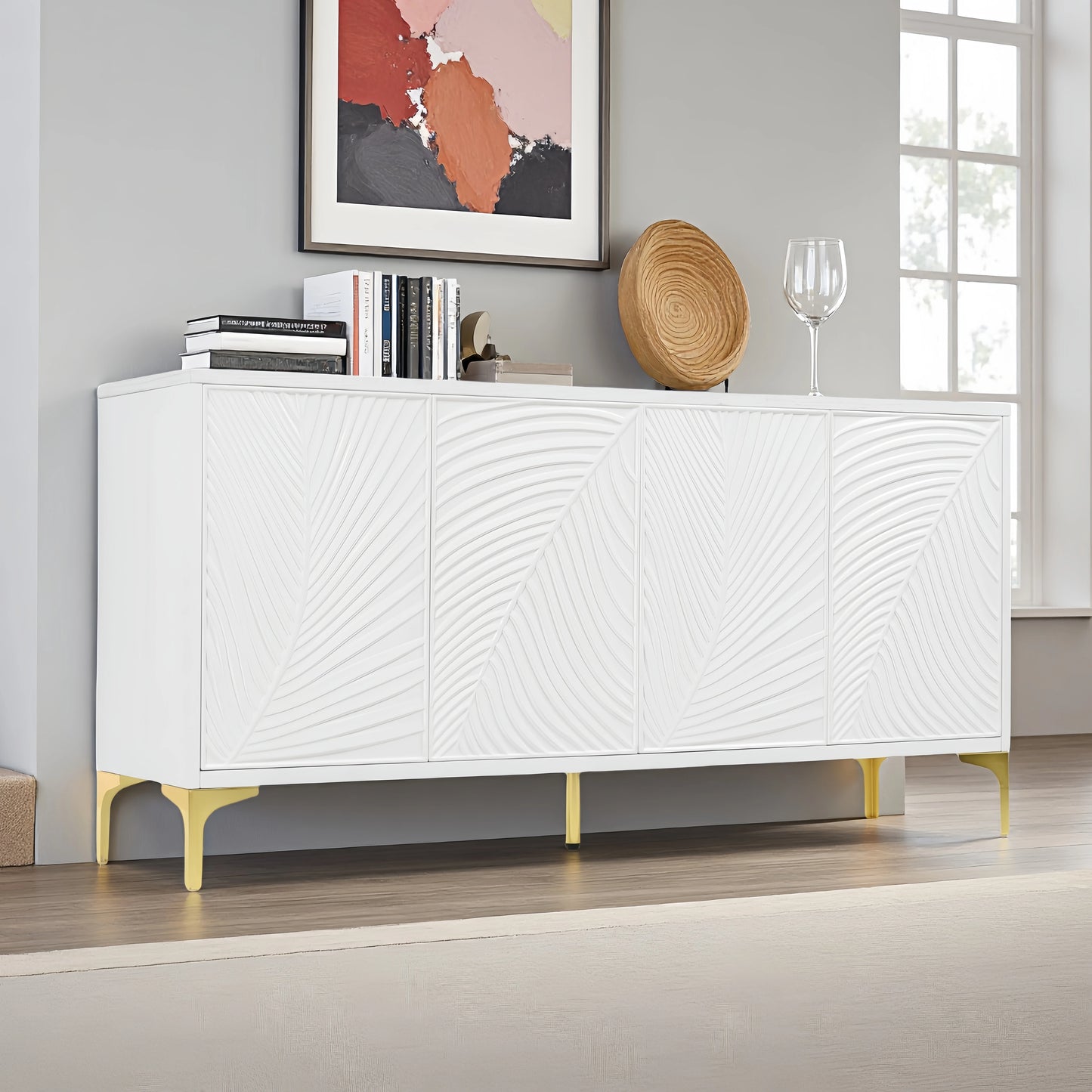 4-door Sideboard with adjustable shelves