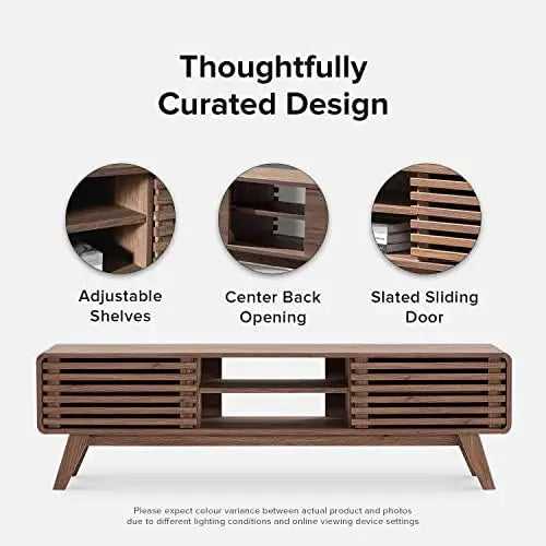 Walnut TV Stand for 55-65' TV