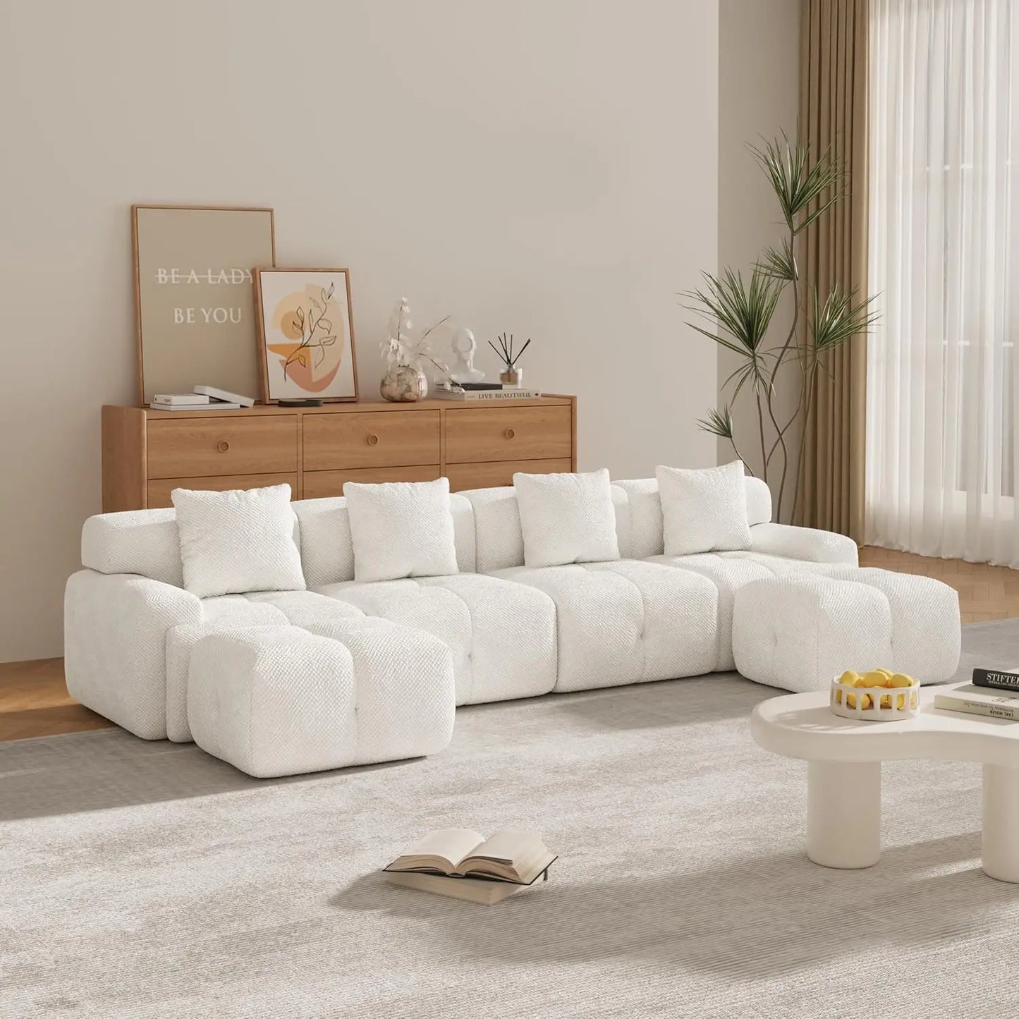 135.4" 6-Piece Sectional Sofa