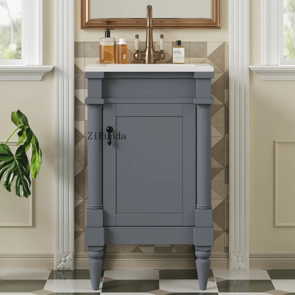 18" bathroom vanity with sink