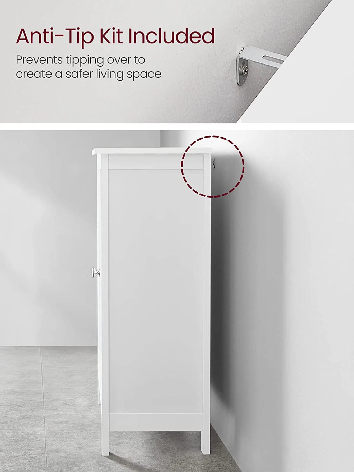 Bathroom Floor Storage Cabinet