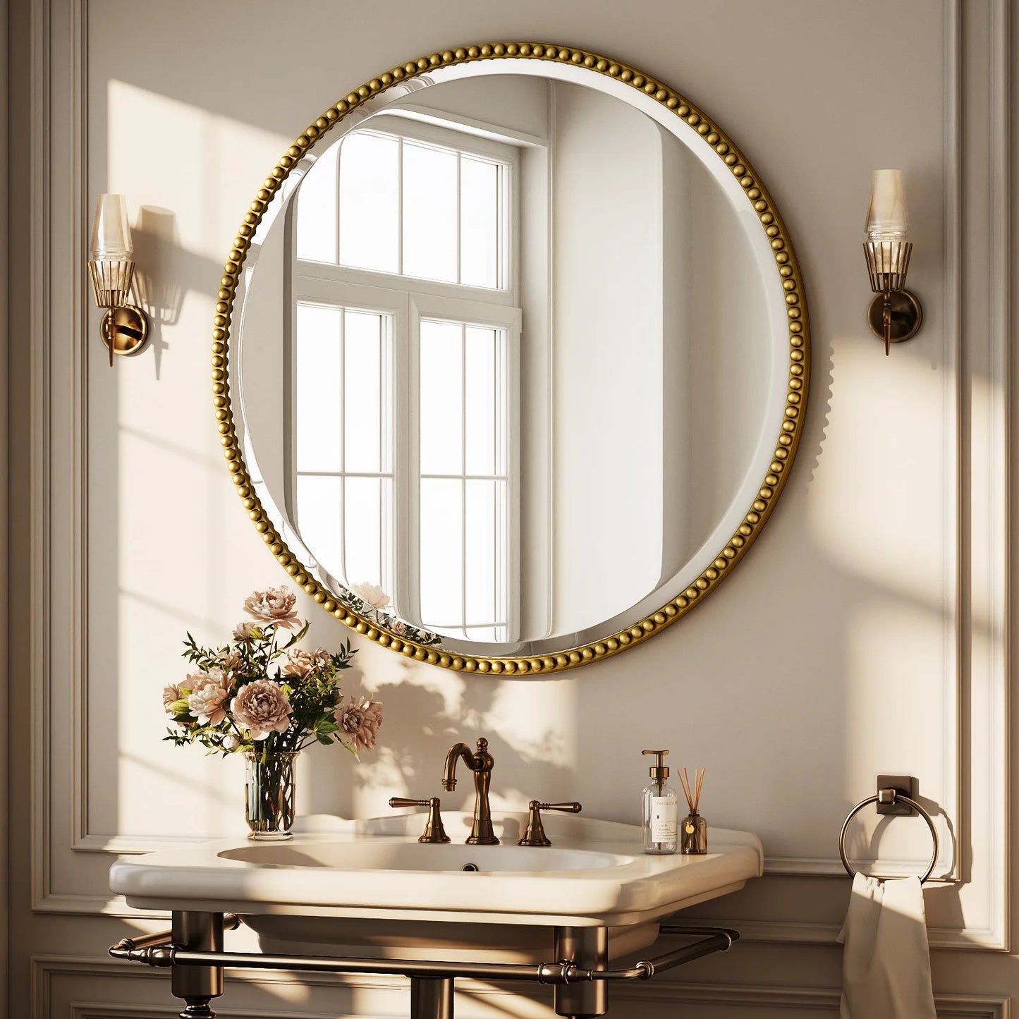 Round Bathroom Mirror Vanity