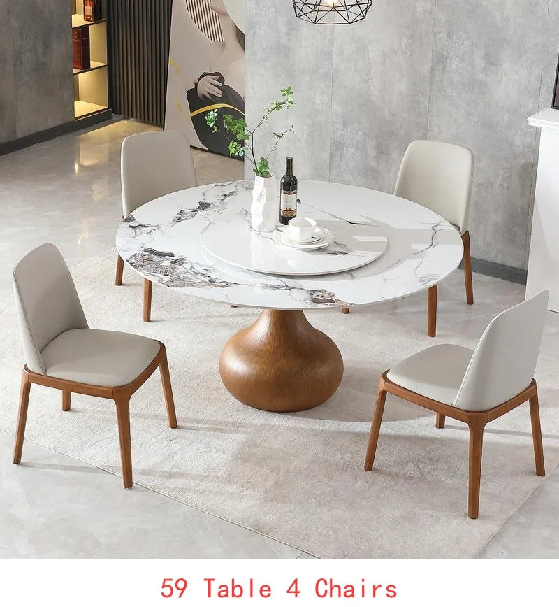 53" Round Sintered Stone Dining Table