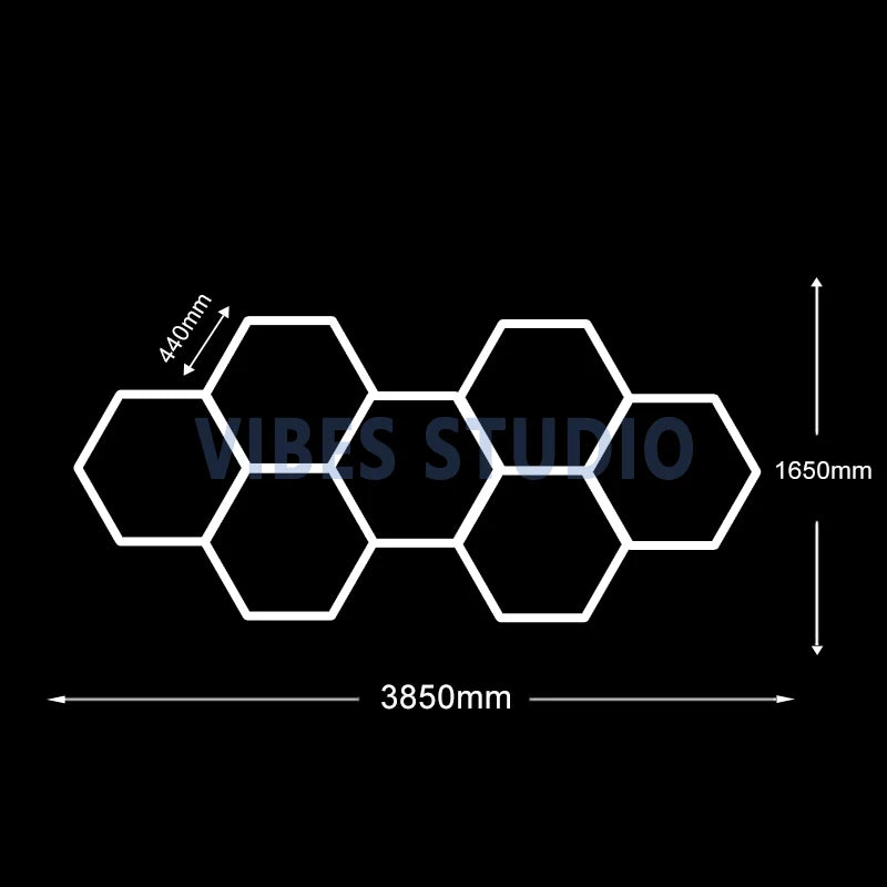 Ultra Bright 6500K Cool White Hexagon LED Lighting