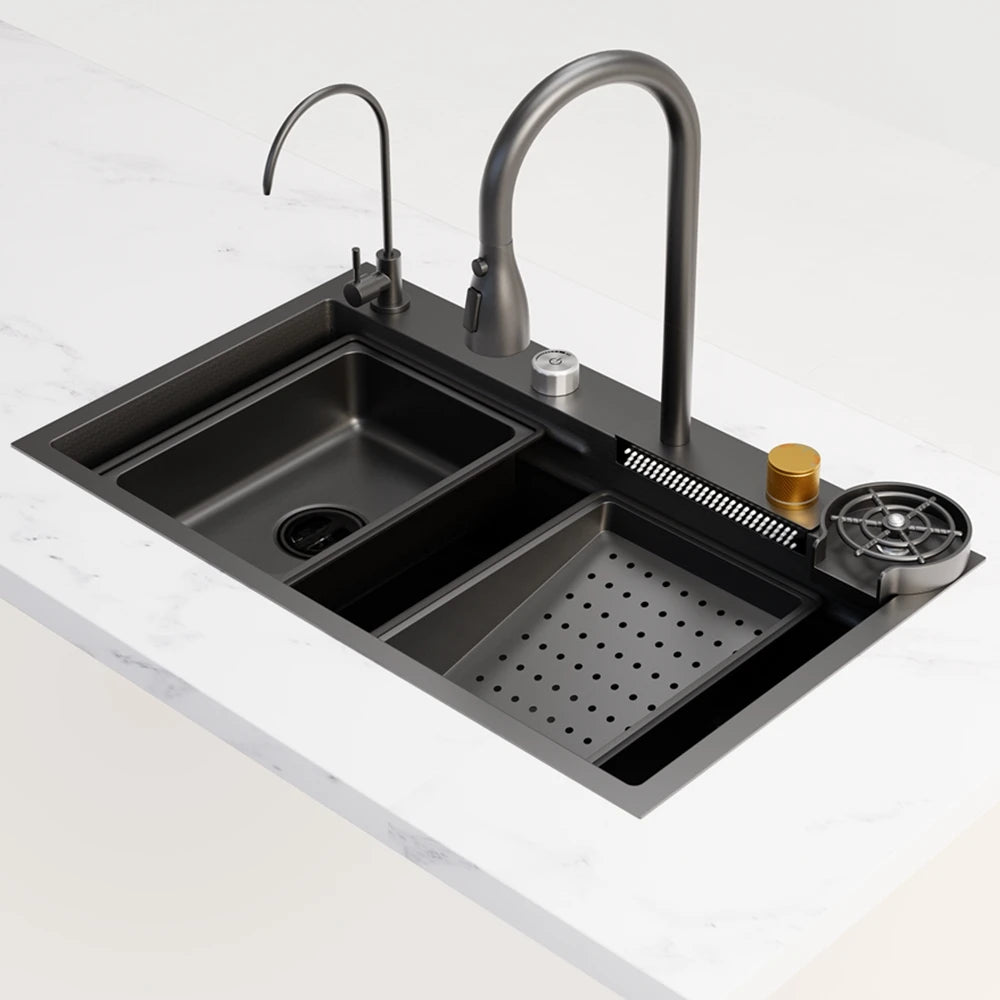 33 x 22 Inch Single Bowl Drop-In Kitchen Sink