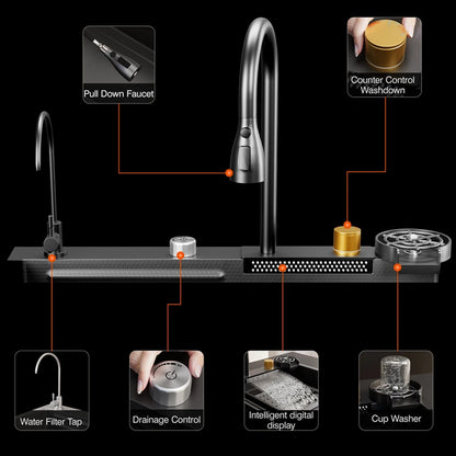 33 x 22 Inch Single Bowl Drop-In Kitchen Sink