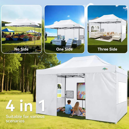 10x15 Canopy Tent Gazebo with 4 Sidewalls