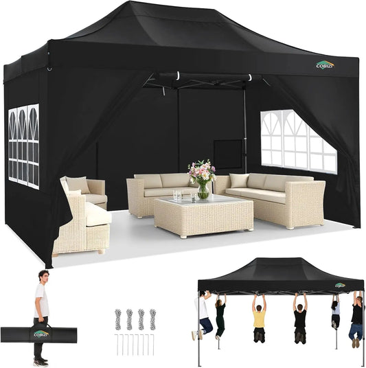 10x15 Canopy Tent Gazebo with 4 Sidewalls