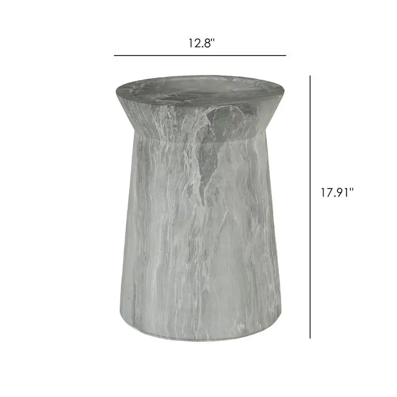 Faux Terrazzo Cement Outdoor End Table
