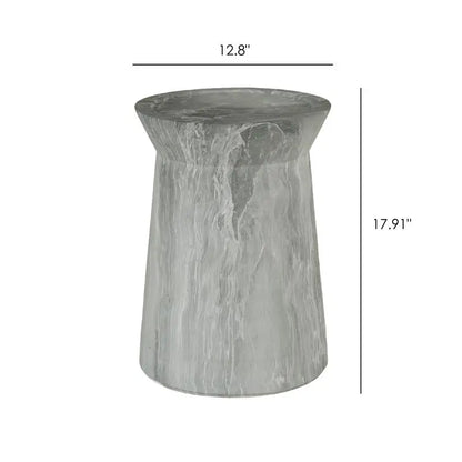 Faux Terrazzo Cement Outdoor End Table