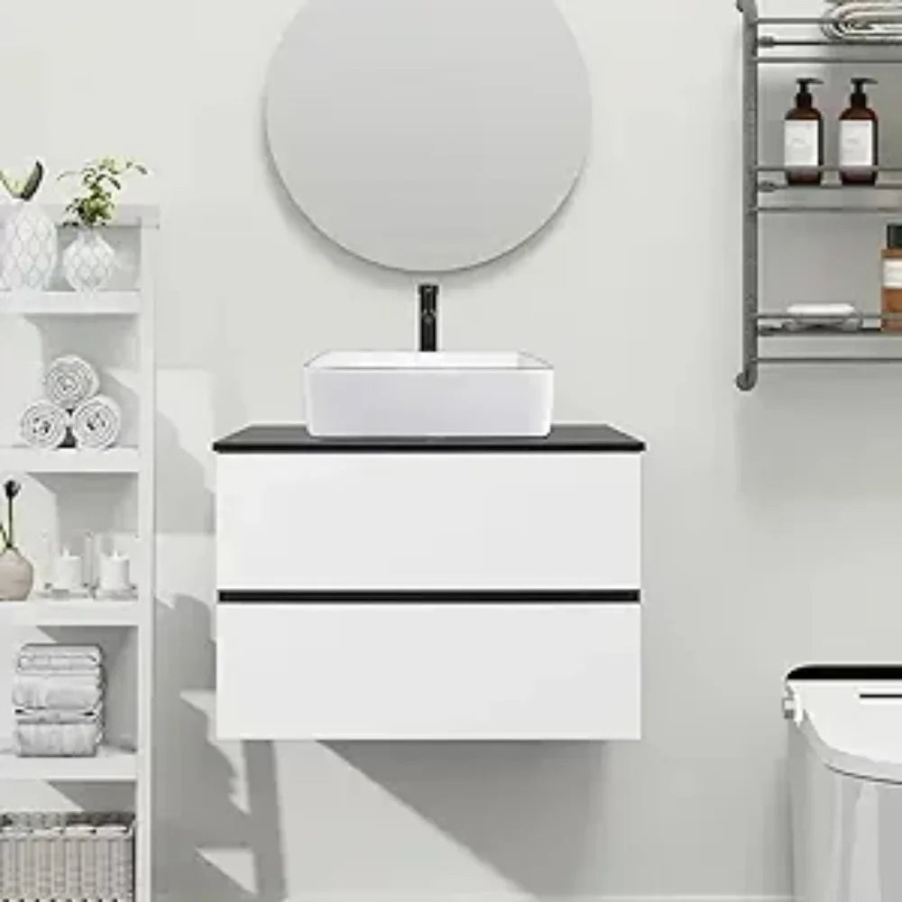 30" Wall Mounted Bathroom Vanity
