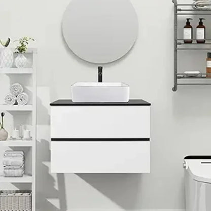 30" Wall Mounted Bathroom Vanity