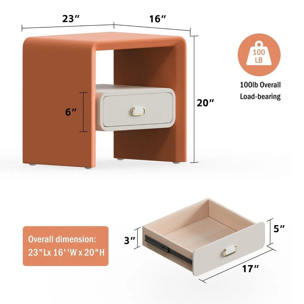 Orange Nightstand