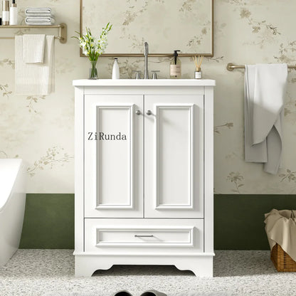 24'' Bathroom Vanity with Ceramic Sink Combo