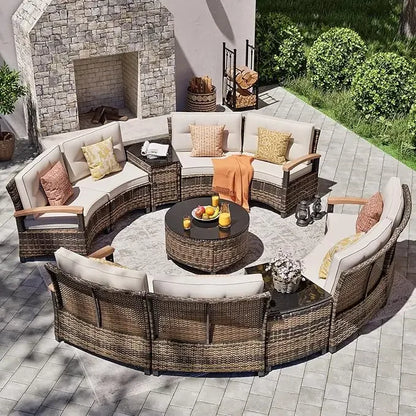 9 Piece Outdoor Patio Furniture Set
