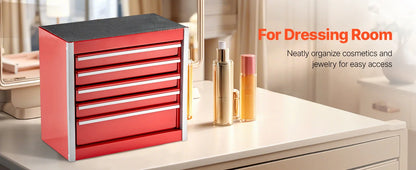 5-Drawer 8.6in Metal Tool Box