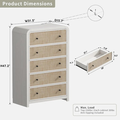 5 Drawer Dresser
