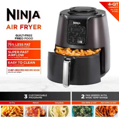 Ninja 4QT Air Fryer, Black, AF100WM