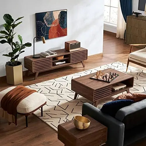 Walnut TV Stand for 55-65' TV