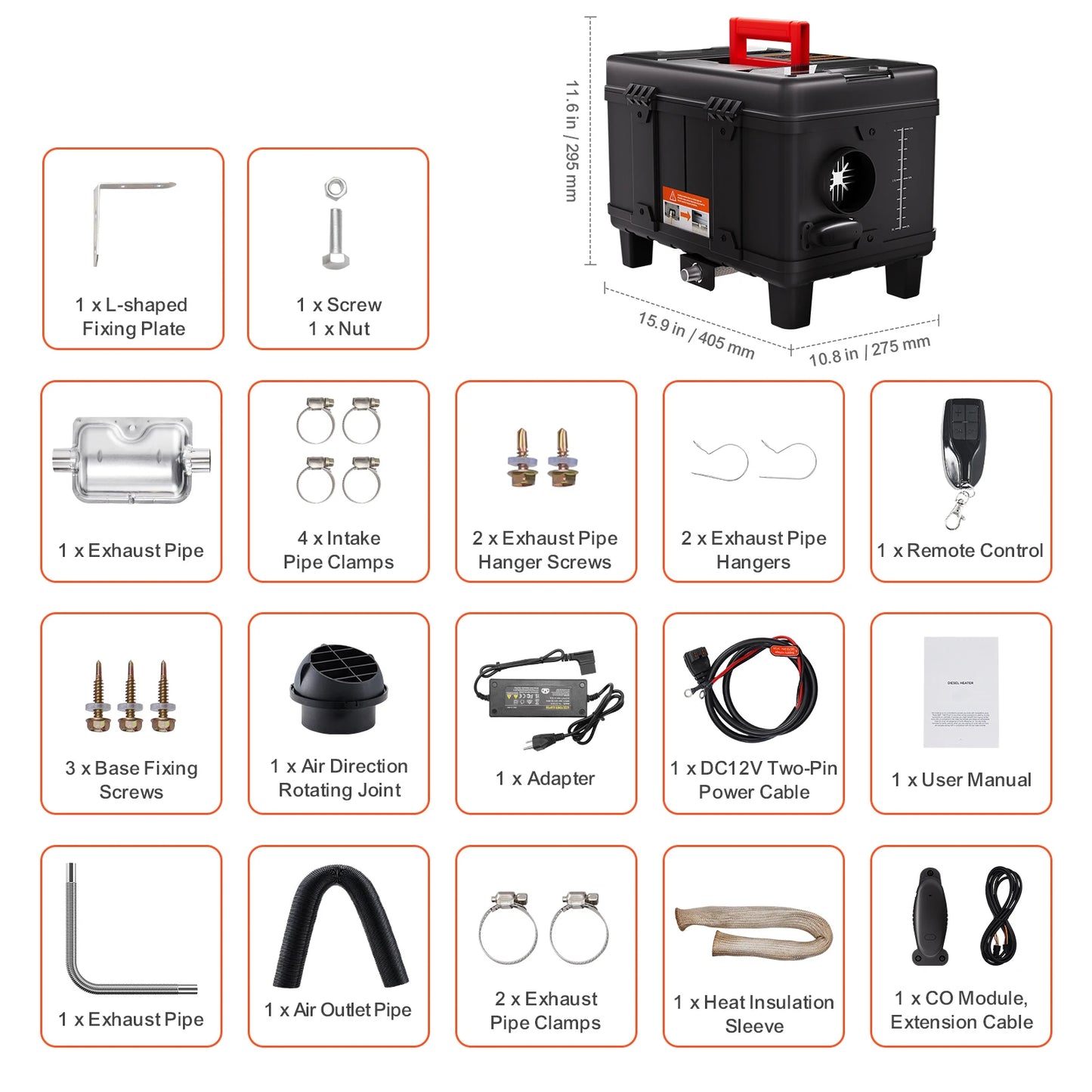 8KW Diesel Heater 12V/24V