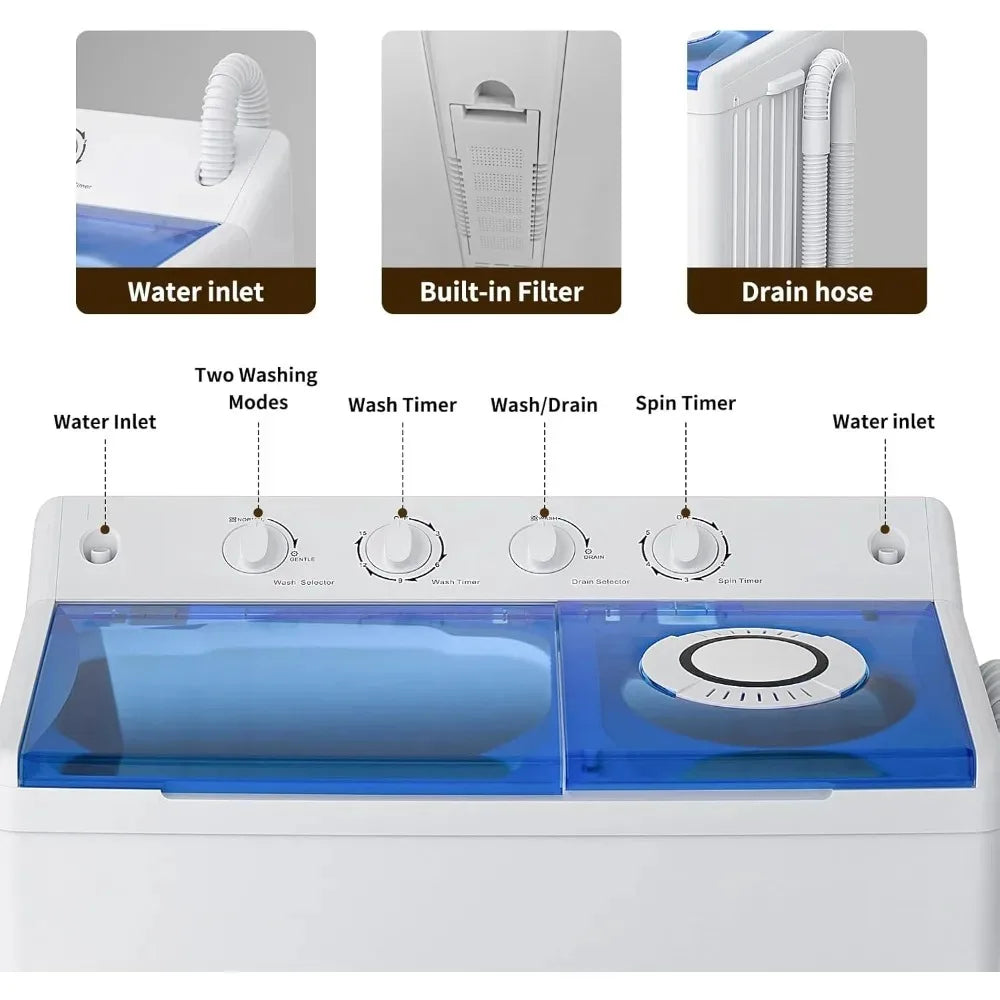 Portable Twin Tub Washing Machine