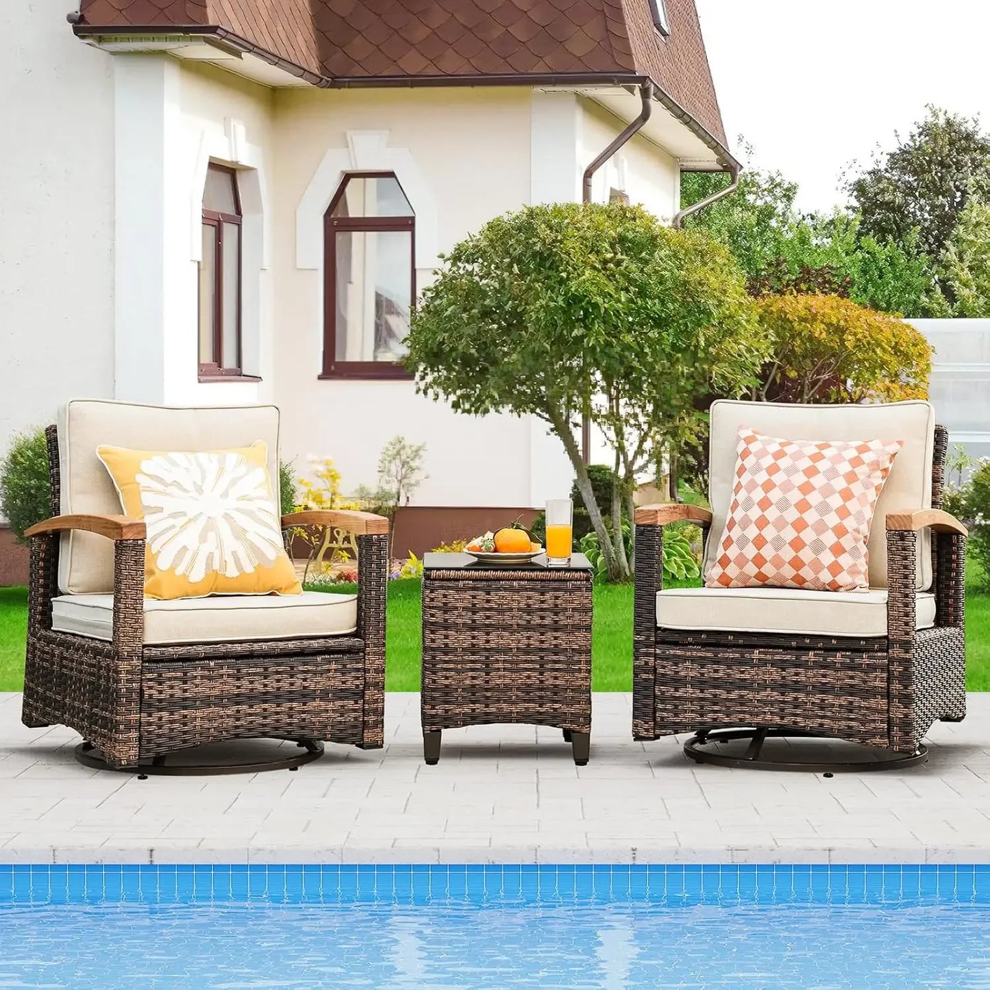 9 Piece Outdoor Patio Furniture Set