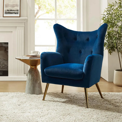 Home Velvet Accent Chair