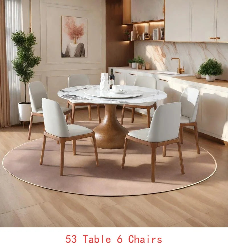 53" Round Sintered Stone Dining Table