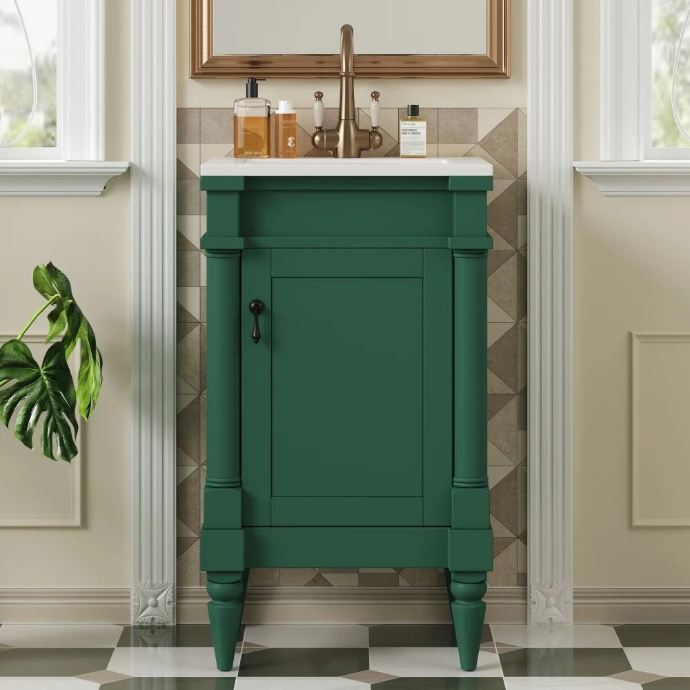 18" bathroom vanity with sink