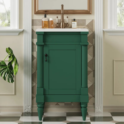 18" bathroom vanity with sink