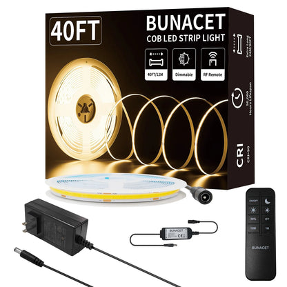 Warm White LED Strip Light 3000K 65000K With RF Remote
