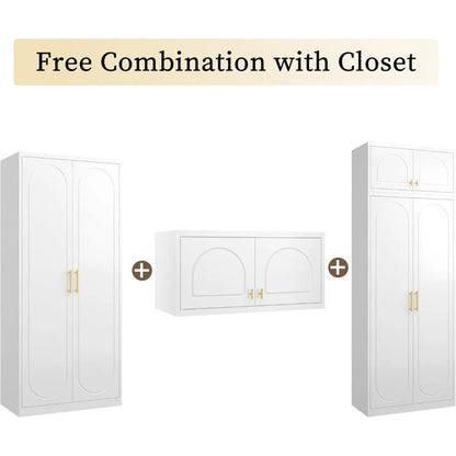 86" Metal Wardrobe