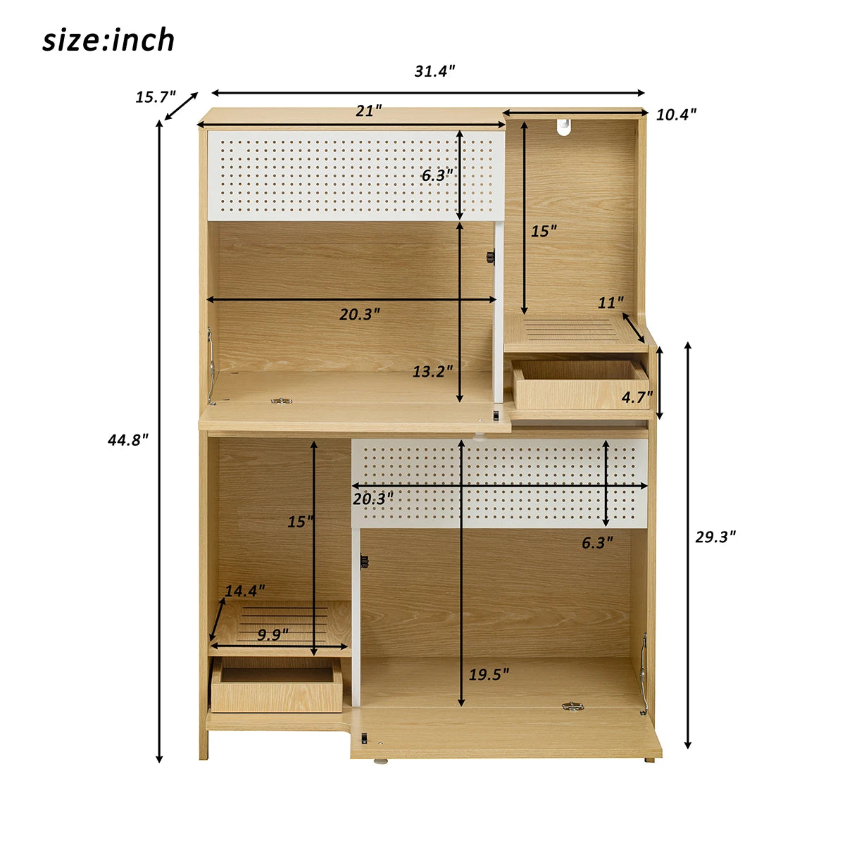 Cat Villa, Wooden Cat Litter Box Enclosure Cabinet