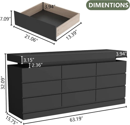 9 Drawer Dresser