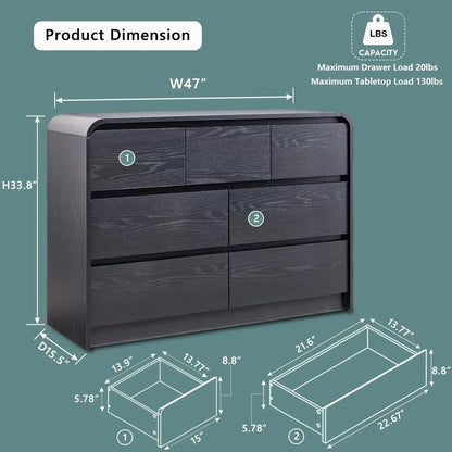 7 Drawers Dresser