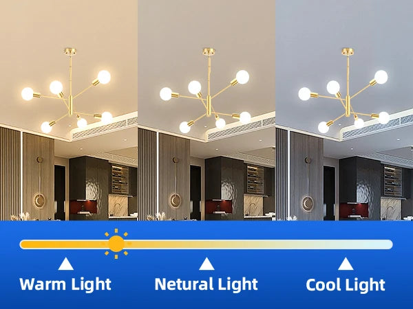 Modern Chandelier, dinning room, living room, ceiling light, led bulbs
