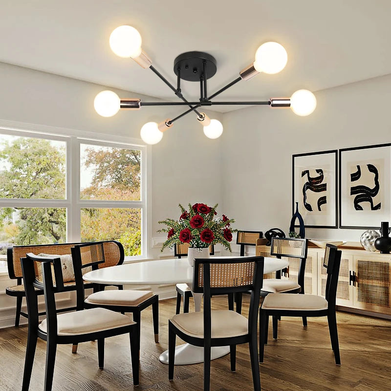 Modern Chandelier, dinning room, living room, ceiling light, led bulbs