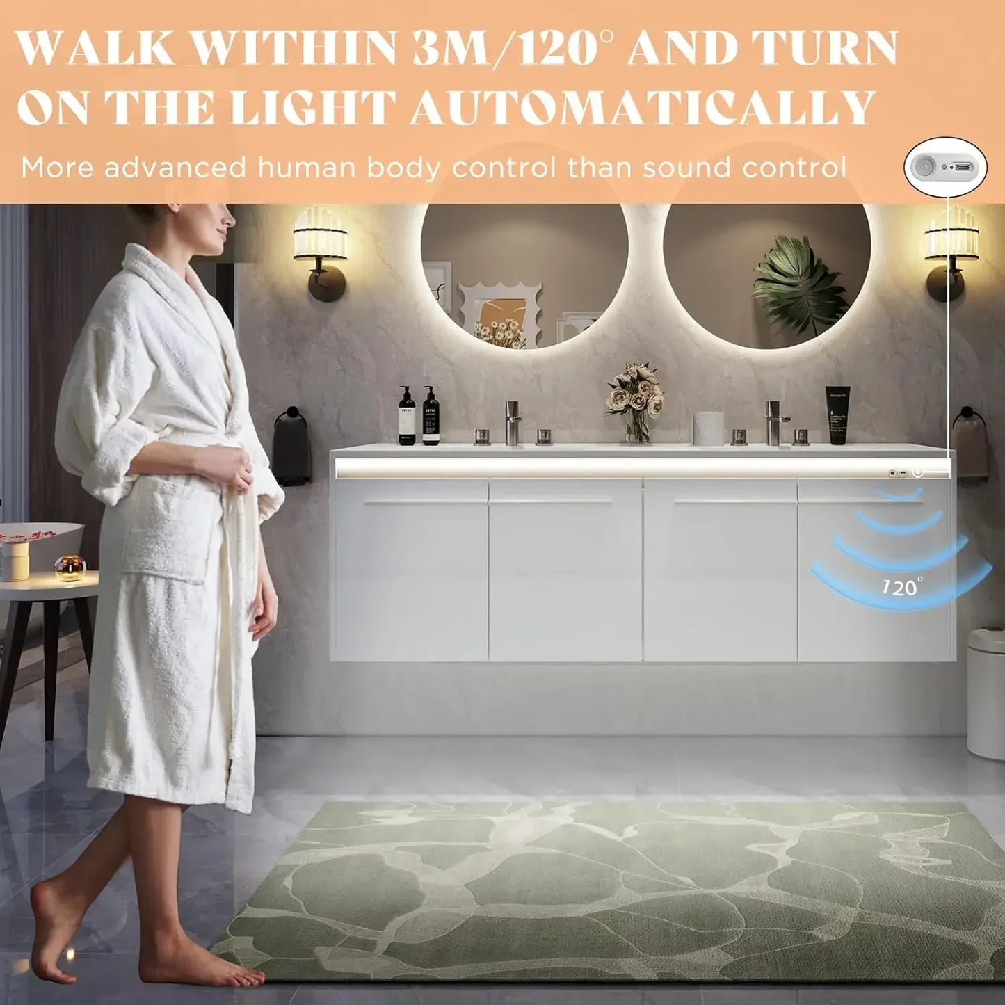 60" Floating Bathroom Double Vanity with Sink Combo