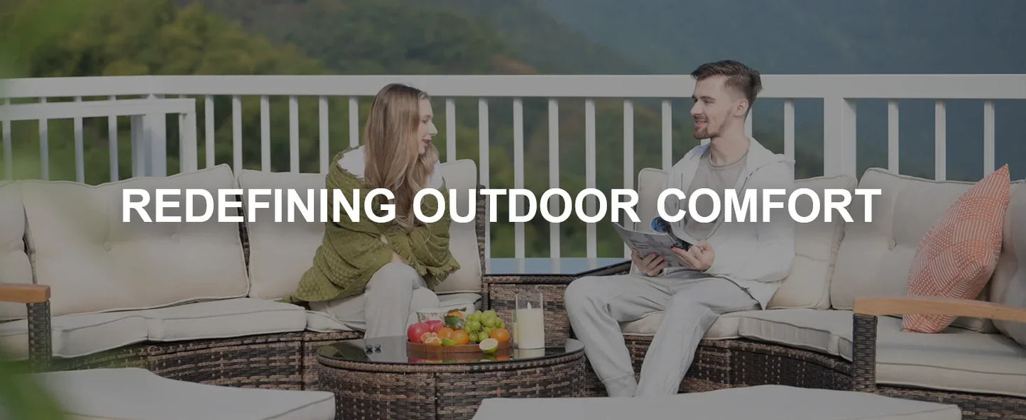 9 Piece Outdoor Patio Furniture Set