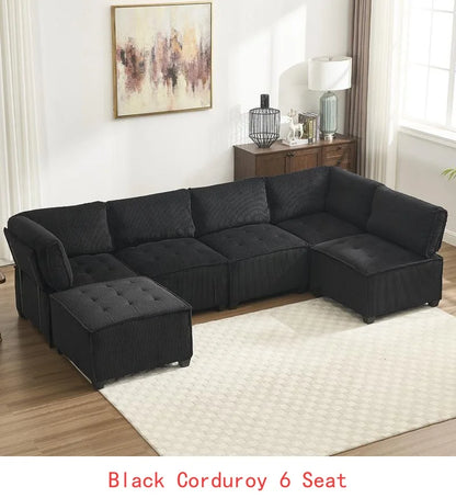 U-Shaped Modular Sectional Sofa