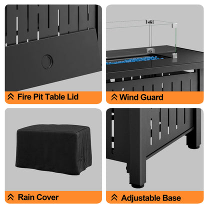 42 Inch Gas Fire Pit Table
