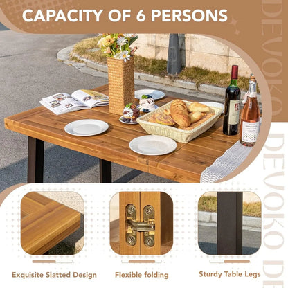 Acacia Wood Dining Table