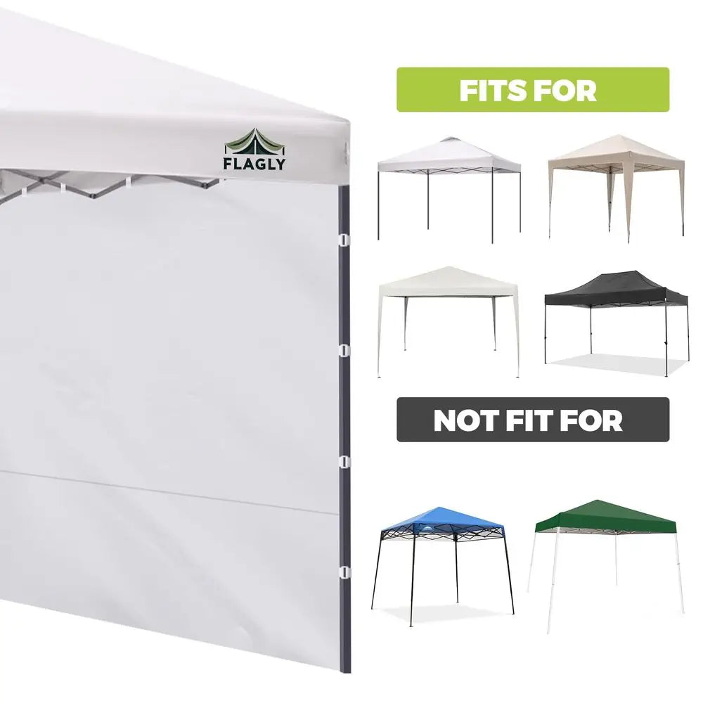 Canopy Sidewalls for 10x10 Pop Up Canopy Tent, 300D Waterproof Material for Outdoor Events, Vendor Booths, and Privacy Sidewalls