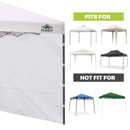 Canopy Sidewalls for 10x10 Pop Up Canopy Tent, 300D Waterproof Material for Outdoor Events, Vendor Booths, and Privacy Sidewalls
