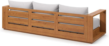 Tahoe Acacia Wood Outdoor Patio Sofa