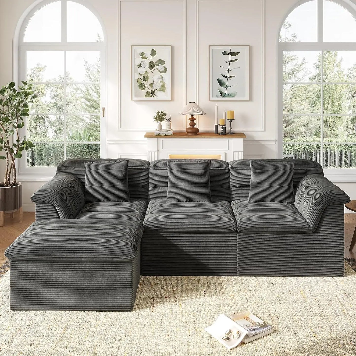 112" Modular Sectional Couch