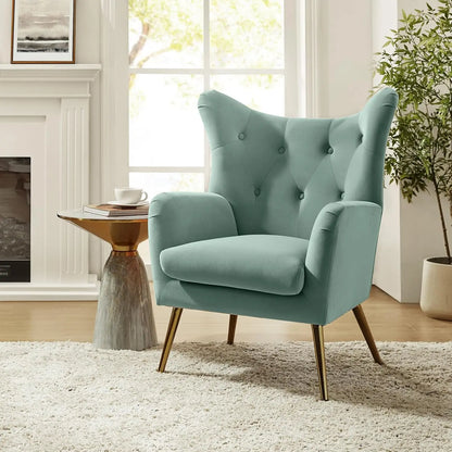 Home Velvet Accent Chair