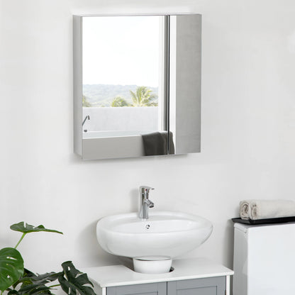 Wall-Mounted Medicine Cabinet with Mirror