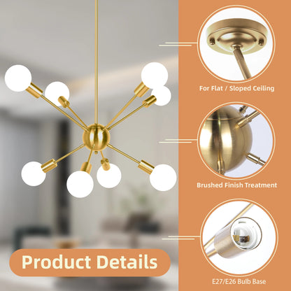 Modern Chandelier, dinning room, living room, ceiling light, led bulbs