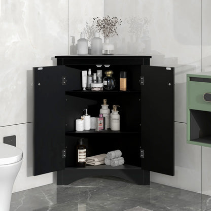 Black Triangle Bathroom Storage Cabinet